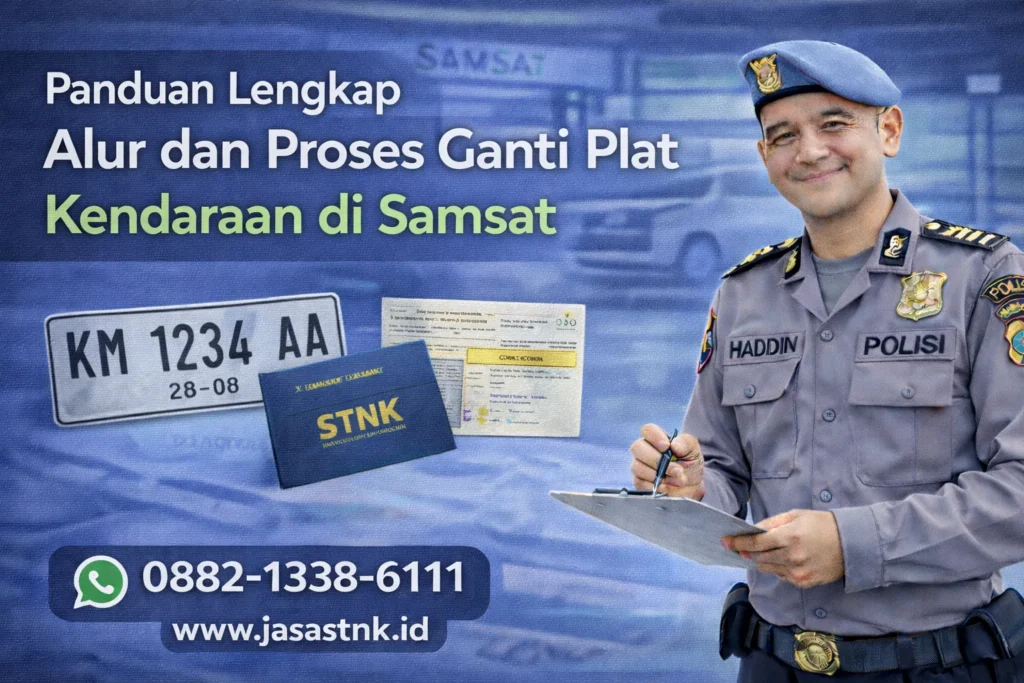 Alur dan Proses Ganti Plat Kendaraan di Samsat