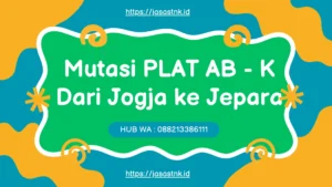 Proses Mutasi Plat AB Jogja ke Plat K Jepara 31 Januari 2026