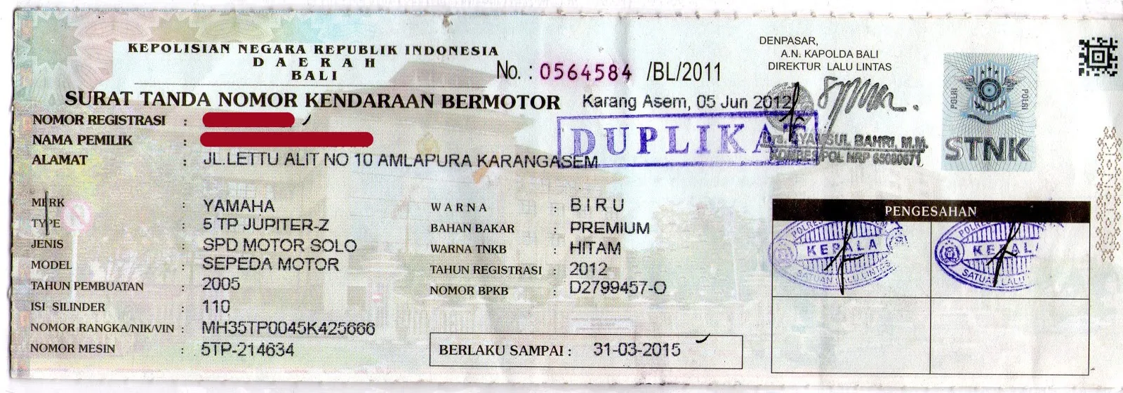 Duplikat STNK Antar Kabupaten: Solusi Praktis Atasi STNK Hilang Meski Beda Wilayah