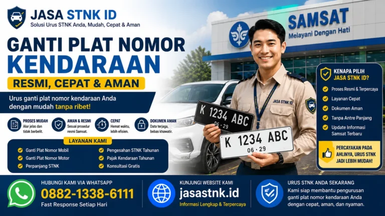 apa itu ganti plat nomor kendaraan