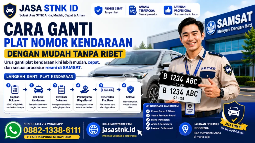 Cara Ganti Plat Nomor Kendaraan