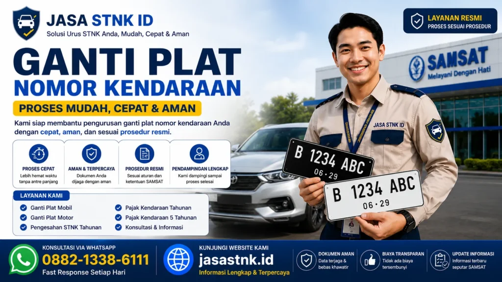 kapan plat nomor kendaraan harus diganti