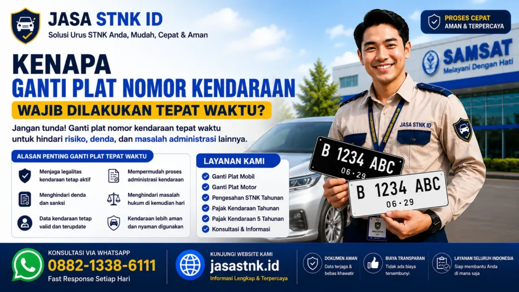 kenapa ganti plat nomor kendaraan