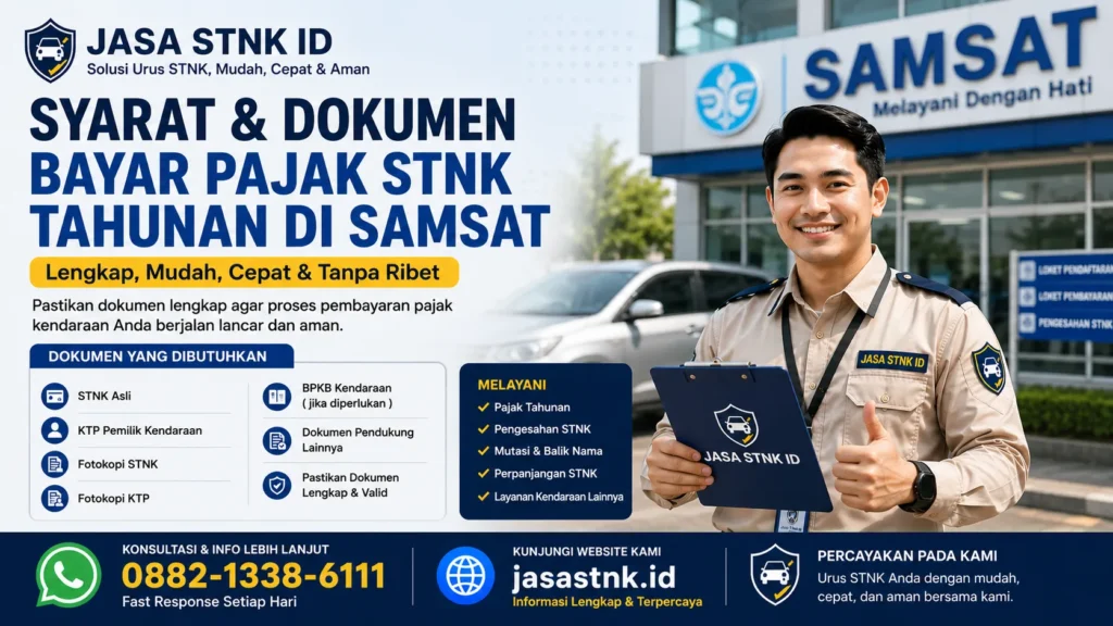 syarat dan dokumen bayar pajak stnk tahunan
