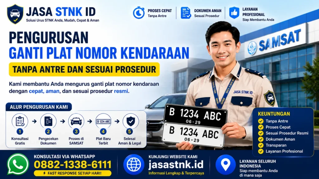 Pengurusan Ganti Plat Nomor Kendaraan