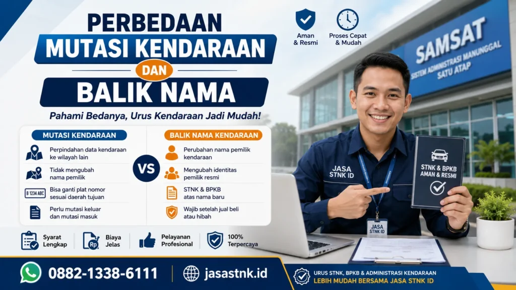 Perbedaan Mutasi Kendaraan dan Balik Nama