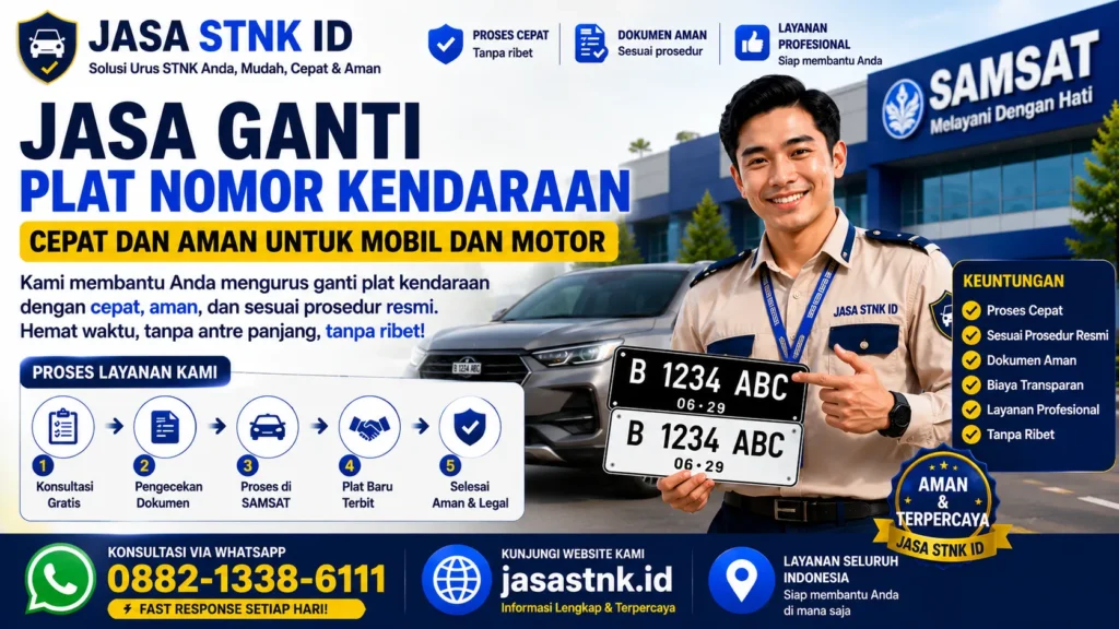 jasa ganti plat nomor kendaraan cepat
